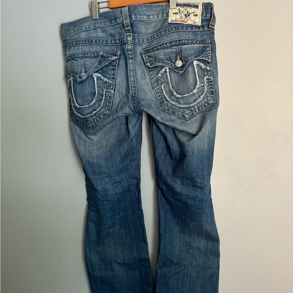 True Religion Distressed Blue Jeans